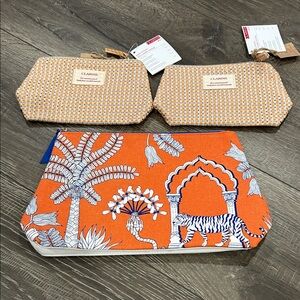 3/$15 Clarins cosmetics Bag set